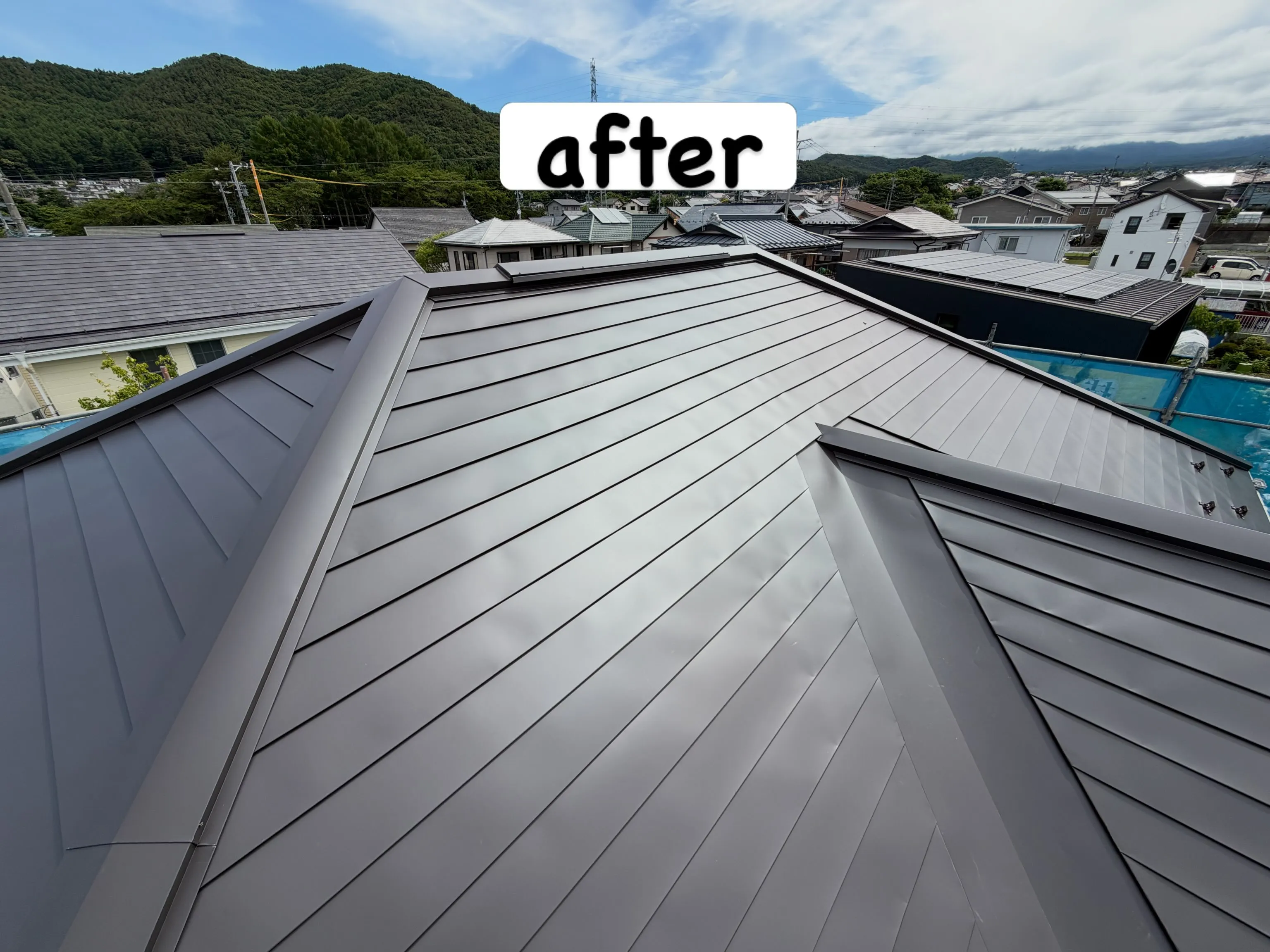 茅野市で屋根カバー工事👷